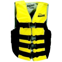 Seachoice Deluxe 4-Belt Ski Vest - Yellow/Black, Lg/Xl -  - 50-86420F1