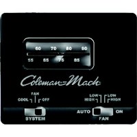 Coleman-Mach 73303861 12V Analog Cool Only Thermostat, Black - 7330-3861 - 588-73303861F1