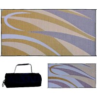 Ming'S Mark Reversible Mat, Graphic Brown/Gold, 8' X 16' - Gb7-Brn/Gold - 672-Gb7Brngoldf1