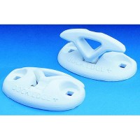 Dock Edge De2603Wf Flip-Up Ring Dock Cleat, White - De2603Wf - 686-De2603Wff1