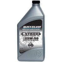 4-Stroke Synthetic Blend Fc-W Outboard Oil, 25W-50 4L @3 - 8M0078014 - 710-92-8M0078014F1
