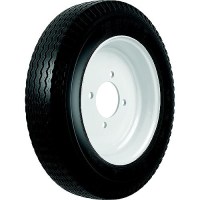 Loadstar Bias Tire And Wheel (Rim) Assembly K353 480-12 5 Hole 4 Ply, White, Conventional - 30560 - 966-30560F1