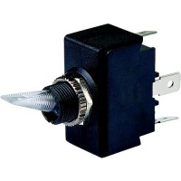 Bep 1001908 Illuminated Toggle Switch, Off-On, Spst, #6©32 Screw Terminals, Illuminated Red - 1001908 - 969-1001908F1